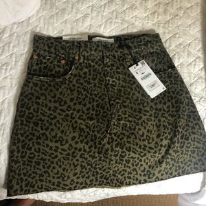 Zara Leopard Print Mini Skirt